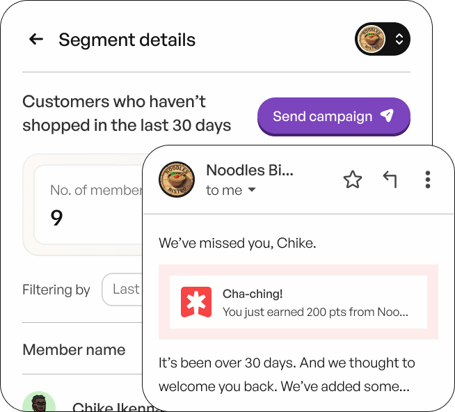 See when customers  are leaving